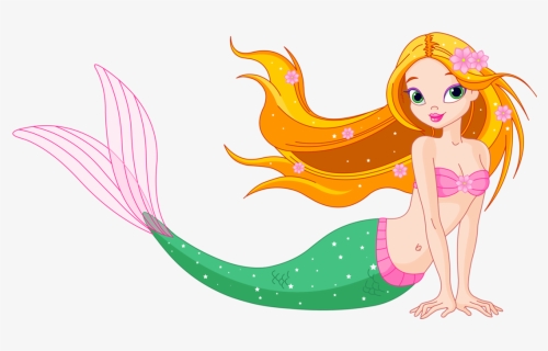 Disk Mermaid Vector, Views Album, Under The Sea, Clip - Cartoon Transparent Background Mermaid Png, Png Download, Free Download