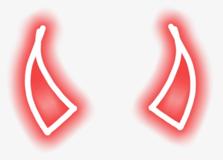 #cuernos #cuerno #horns #horn #red #neon #rojo #png - Graphic Design, Transparent Png, Free Download