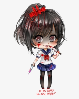 Personnage Yandere Simulator Chibi , Png Download - Yandere Simulator Yandere Chan Chibi, Transparent Png, Free Download