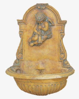 Trumpet Angel Cast Stone Outdoor Garden Fountain Fountain - Antique, HD Png Download, Free Download