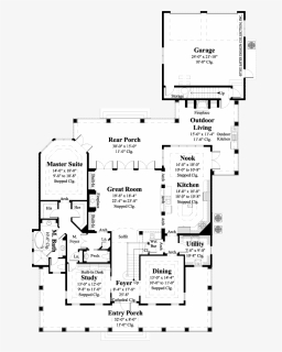 Cardinal Point Main Level Floor Plan - Floor Plan, HD Png Download, Free Download