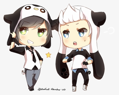 Chibi Anime Panda Boy, HD Png Download, Free Download