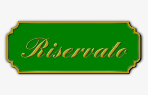 Vector Image Of Reserved Door Plate - Sign, HD Png Download, Free Download