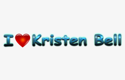 Kristen Bell Love Name Heart Design Png - Heart, Transparent Png, Free Download