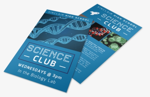 Science Club Flyer Template Preview - Brochure, HD Png Download, Free Download