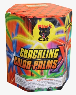 Crackling Color Palms - Black Cat Fireworks, HD Png Download, Free Download