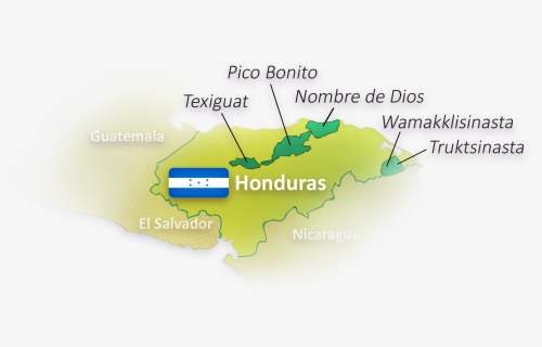 Mapa De Honduras Png, Transparent Png, Free Download