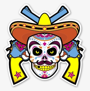 #freetoedit #caveira #caveiramexicana #cowboy - Mexican Skull, HD Png Download, Free Download