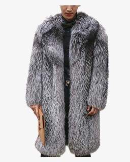 Fur Coat Png Clipart - Mens Silver Fox Fur Jacket, Transparent Png, Free Download