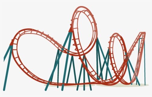 Roller Coaster Clipart - Rollercoaster Hump, HD Png Download, Free Download