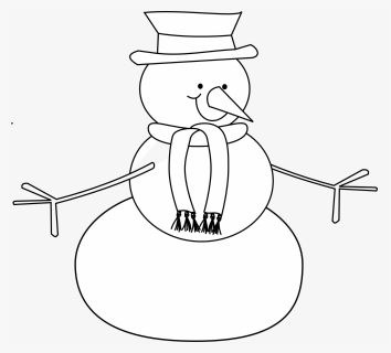 Snowman 1,855×1,676 Pixels - Black And White Snowman Clip Art, HD Png Download, Free Download