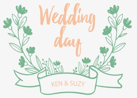 Scalable Graphics Hand Painted Title Box Transprent - Wedding Day Vector Png, Transparent Png, Free Download
