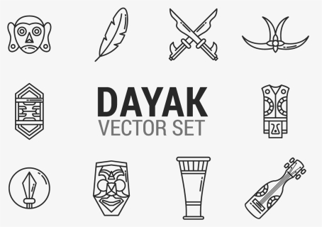 Dayak Icons Vector - Dayak Icon Png, Transparent Png, Free Download