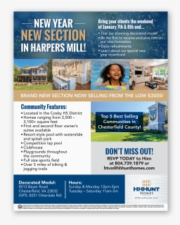 Hhhunt Homes Flyer Designs - Flyer, HD Png Download, Free Download