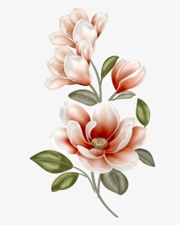 Magnolia Clipart Single - Drawings Of Chinese Flowers, HD Png Download, Free Download