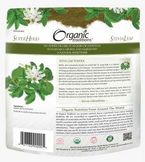 Organic Traditions Stevia Leaf Powder, HD Png Download, Free Download
