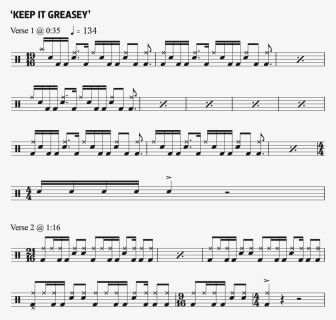 Keep It Greasy Drum Chart, HD Png Download, Free Download