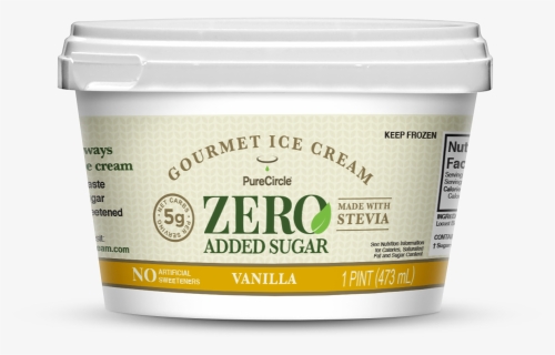 Pure Circle Zero Gourmet Ice Cream, HD Png Download, Free Download