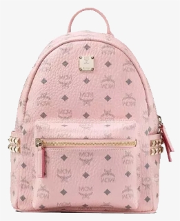 Mcm Stark Side Studs Backpack In Visetos Pink - Diaper Bag, HD Png Download, Free Download