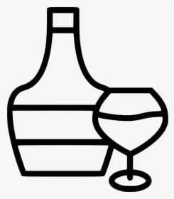 Brandy Bottle And Glass, HD Png Download, Free Download