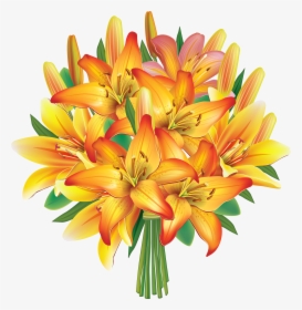 Bouquet Of Yellow Roses Png - Flower Bouquet Cartoon Png, Transparent Png, Free Download