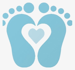 Transparent Foot Prints Png - Baby Feet Heart Clipart, Png Download, Free Download