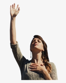 Let"s Sing Dance Finger Worship Praise Arm - Woman Praising God Png, Transparent Png, Free Download