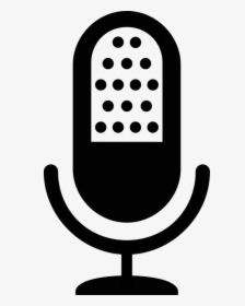 Line,black And White,microphone - Recording Clipart Black And White, HD Png Download, Free Download