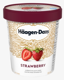 Strawberry Ice Cream Haagen Dazs, HD Png Download, Free Download