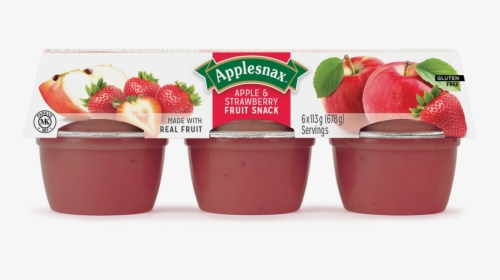 Applesnax Apple & Strawberry Cups - Applesnax Cinnamon Applesauce, HD Png Download, Free Download