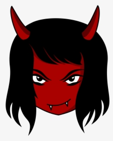 Hair,face,red,facial Character,clip - Evil Png, Transparent Png, Free Download