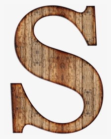 Wooden Capital Letter S - Letter S In Wood, HD Png Download, Free Download