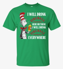 Cat In The Hat Fireball Shirt - Cool Irish T Shirts, HD Png Download, Free Download