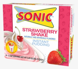 Sonic Strawberry Shake Pudding - Sonic Chocolate Shake Pudding, HD Png Download, Free Download