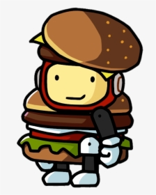 Scribblenauts Hamburger Costume - Guy In A Hamburger Costume Png, Transparent Png, Free Download