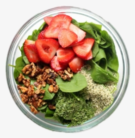 #vegetables #salad #strawberries #bowl #healthy #healthyhabits - Bowl Of Salad Transparent, HD Png Download, Free Download