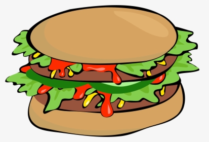 Hamburger,food,artwork - 早餐 卡通, HD Png Download, Free Download