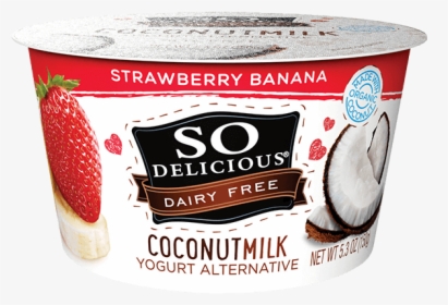 Strawberry Banana Coconutmilk - So Delicious Key Lime Yogurt, HD Png Download, Free Download