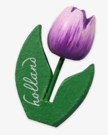 Wooden Tulip Magnet Purple - Tulip, HD Png Download, Free Download