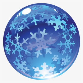 Bolas De Cristal De Navidad - Snow Ball Vector, HD Png Download, Free Download