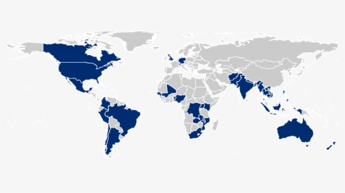 Transparent Blue World Map Png - Communist Party In World Map, Png Download, Free Download