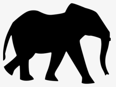 Asian Elephant Clipart Umbrella Silhouette - Silhouette Of An Elephant, HD Png Download, Free Download