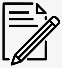Document Paper Write Pencil Pen Drawing - Paper And Pen Drawing, HD Png Download, Free Download