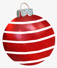 Ball Ornament Christmas Red Hd Image Free Png Clipart - Bola Roja De Navidad Png, Transparent Png, Free Download