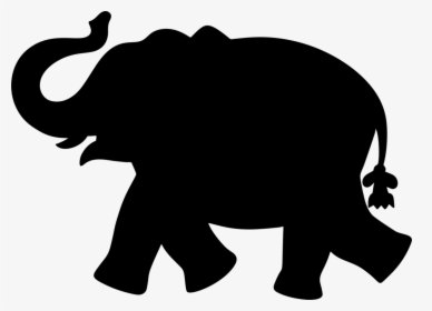 Elephant Cliparts Silhouette - Silhouette Elephant Clipart, HD Png Download, Free Download