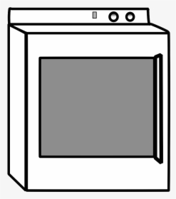 Transparent Bg Office - Washing & Dryer Machine Line Art, HD Png Download, Free Download