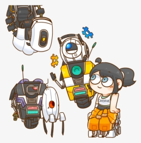 Claptrap And Glados, HD Png Download, Free Download