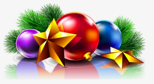 Christmas Balls And Stars, HD Png Download, Free Download
