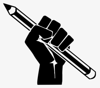 Freelance Drawing Pencil - Fist Pencil, HD Png Download, Free Download