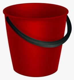 Red Bucket Png Clipart Image, Transparent Png, Free Download